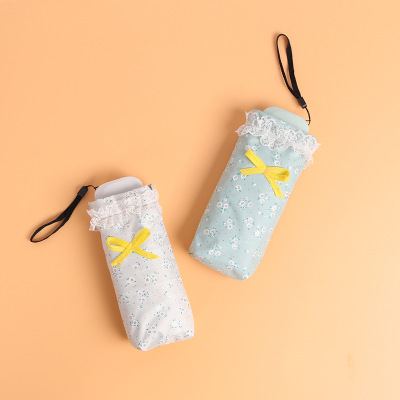 五折伞女韩国风小清新创意手机伞 超轻榴莲视频黄下载官方口袋太阳伞晴雨伞